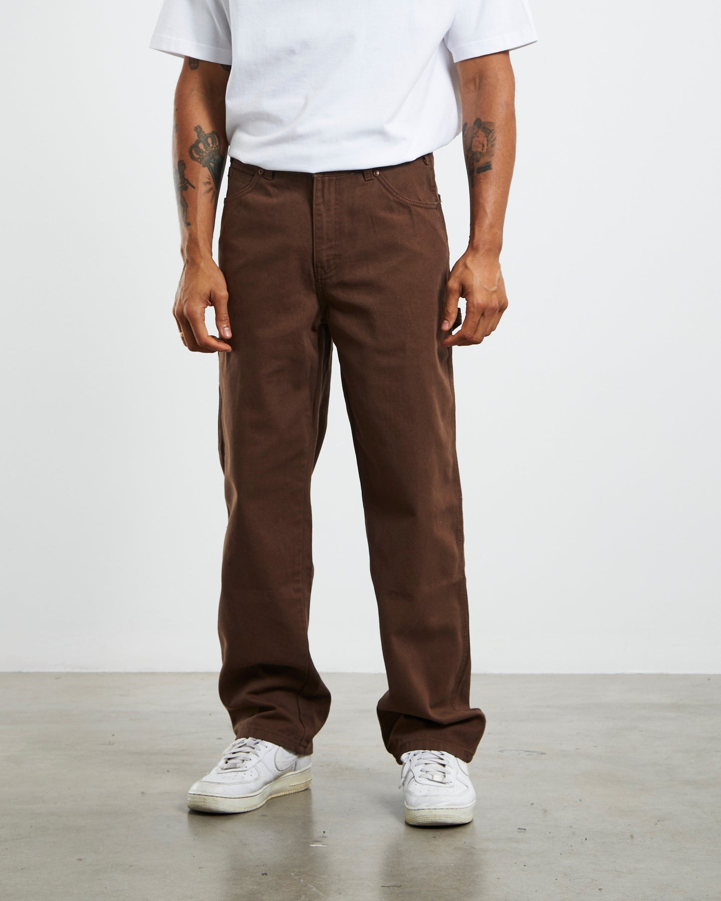 Relaxed Fit Duck Jeans Rinsed Timber