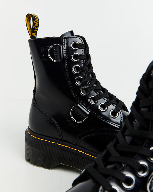 Jadon Alt 8 Eye Boots Black Buttero BLACK