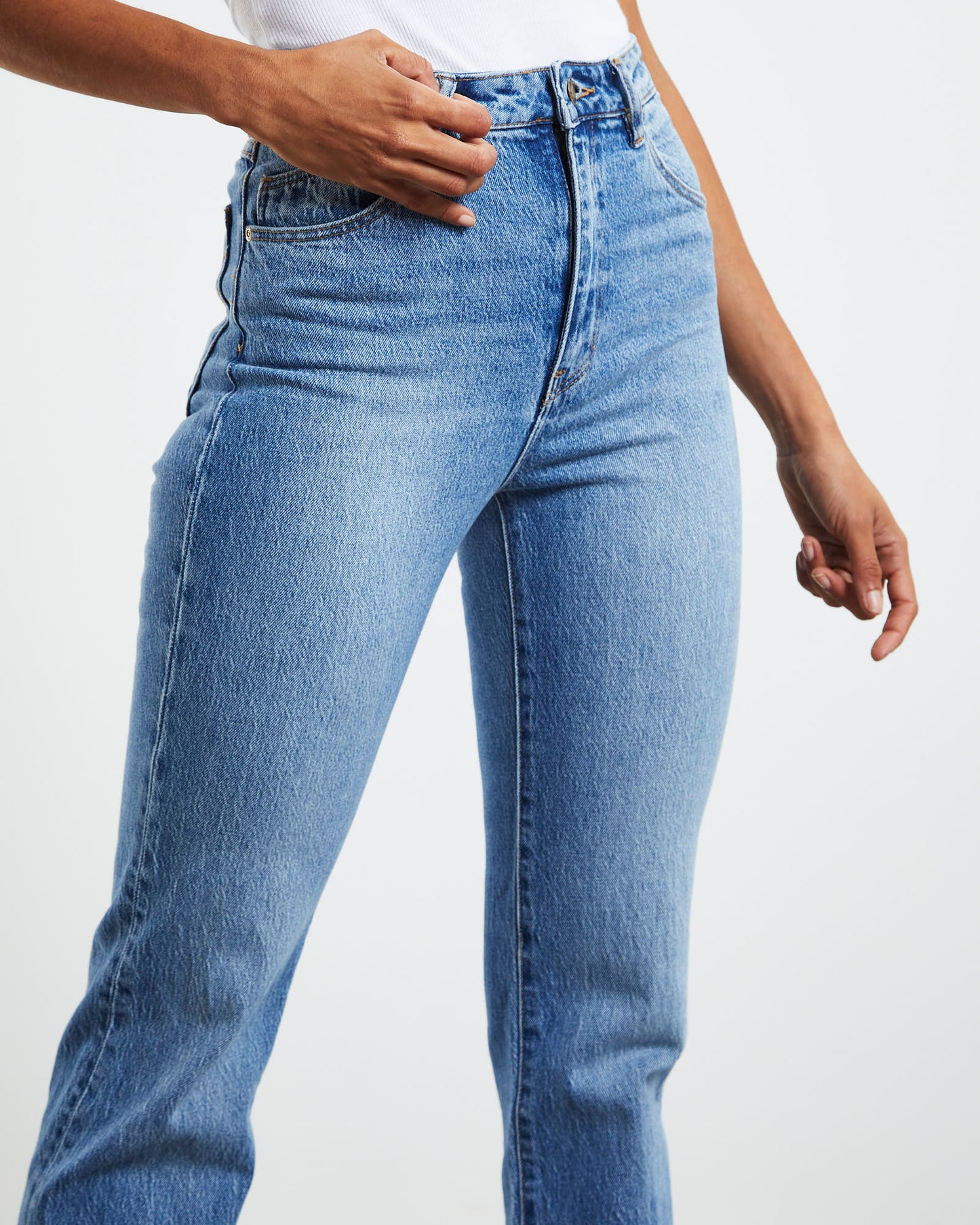 Original Straight Long Denim Jeans Brad