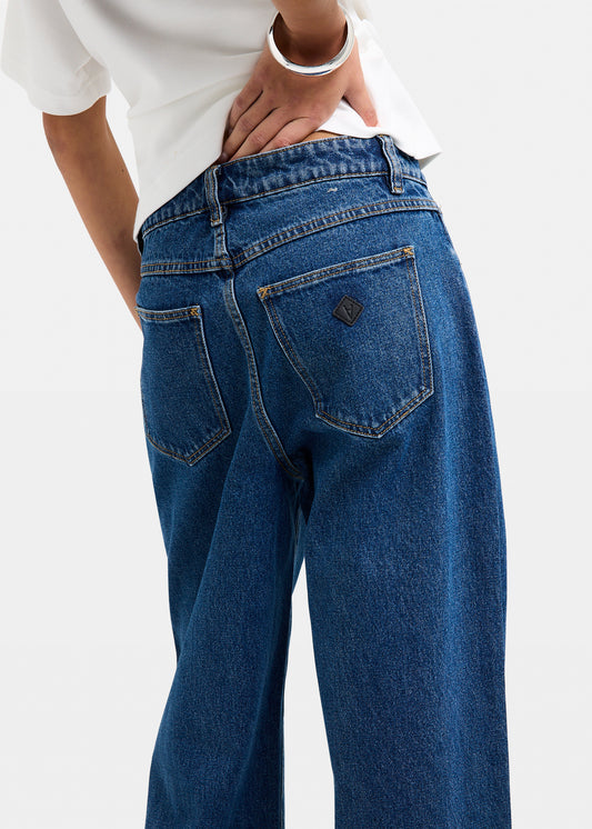 95 Mid Baggy Denim Jeans Bella MID BLUE