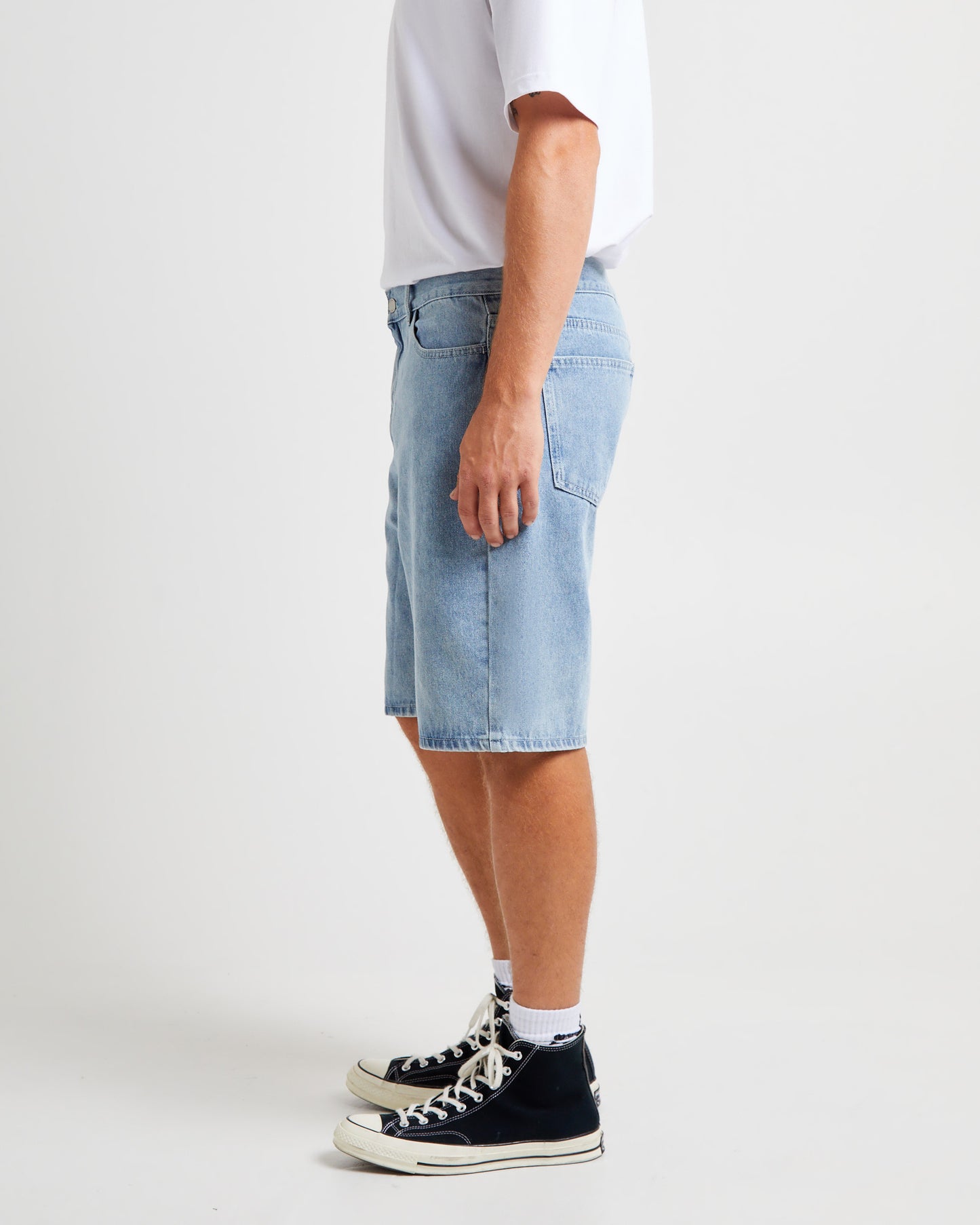 Big Ol Denim Shorts Light Blue