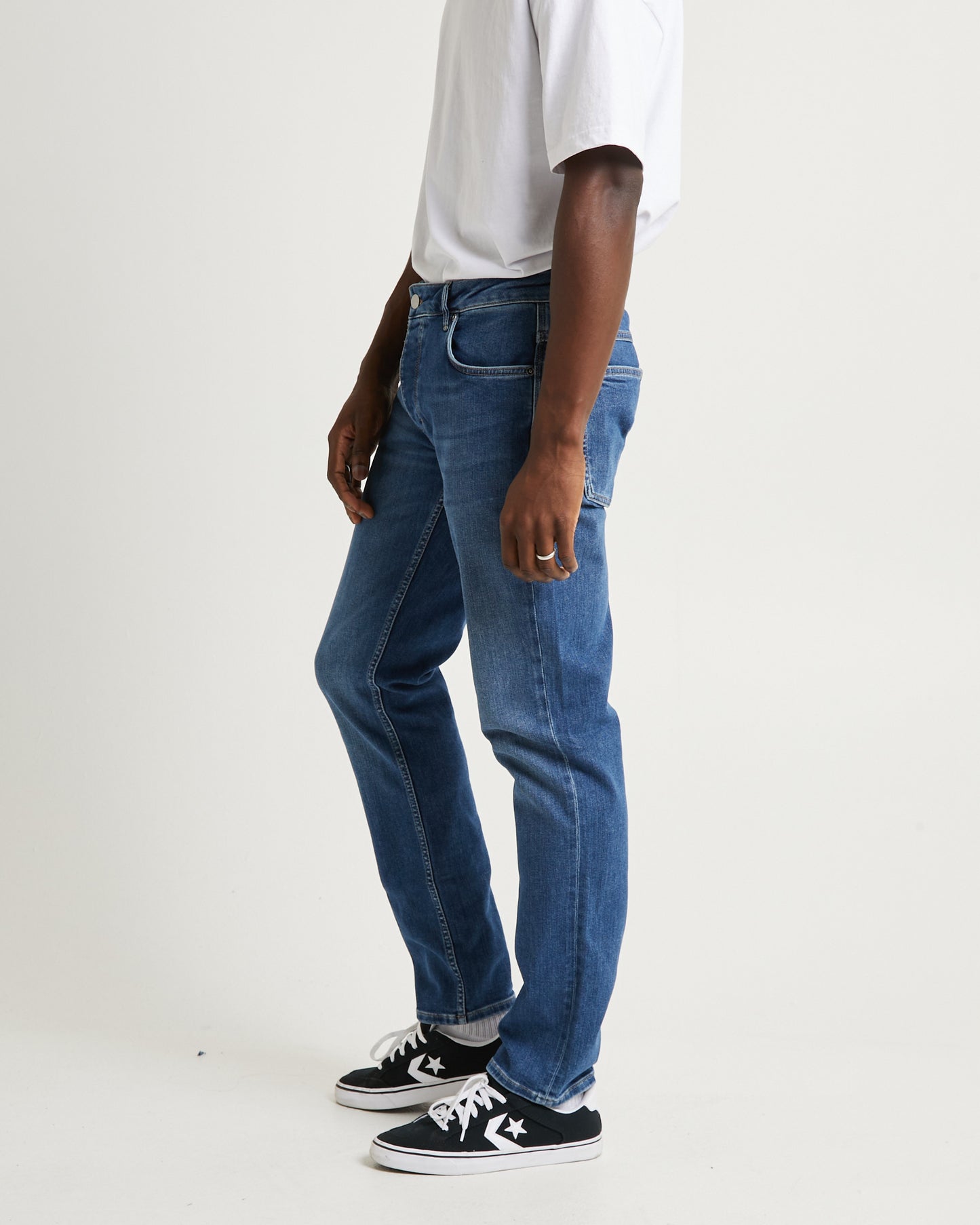 Lou Straight Denim Jeans Shiver