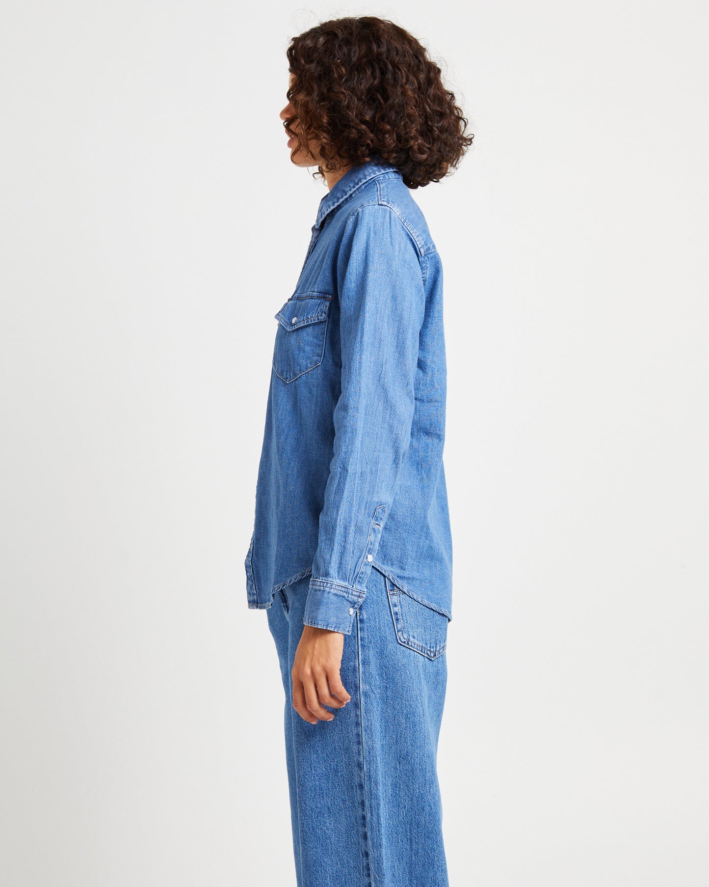 Iconic Western Long Sleeve Denim Shirt