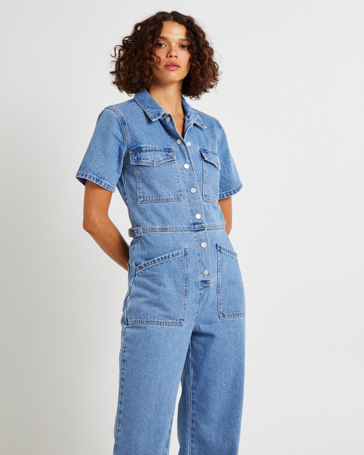 Coverall Ada Denim Jumpsuit Light Vintage