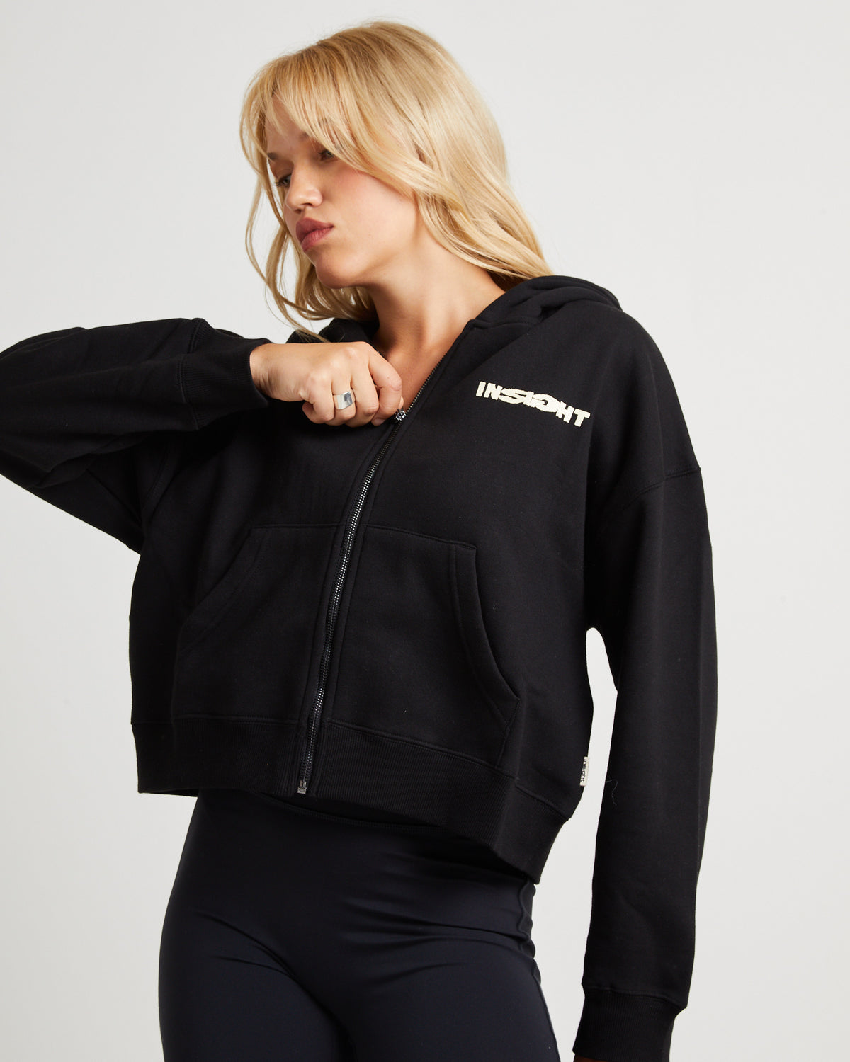 Haze Fleece Hoodie AFTERS BLACK