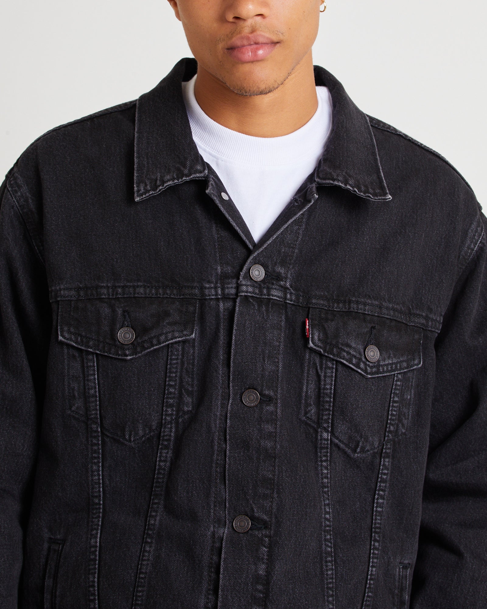 New Relaxed Fit Trucker Denim Jacket Superior - Main Image