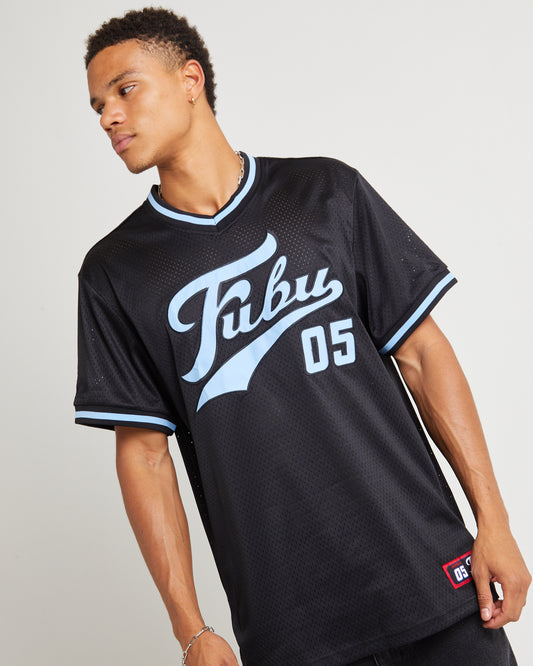 Varsity Mesh Short Sleeve T-Shirt Navy LIGHT NAVY
