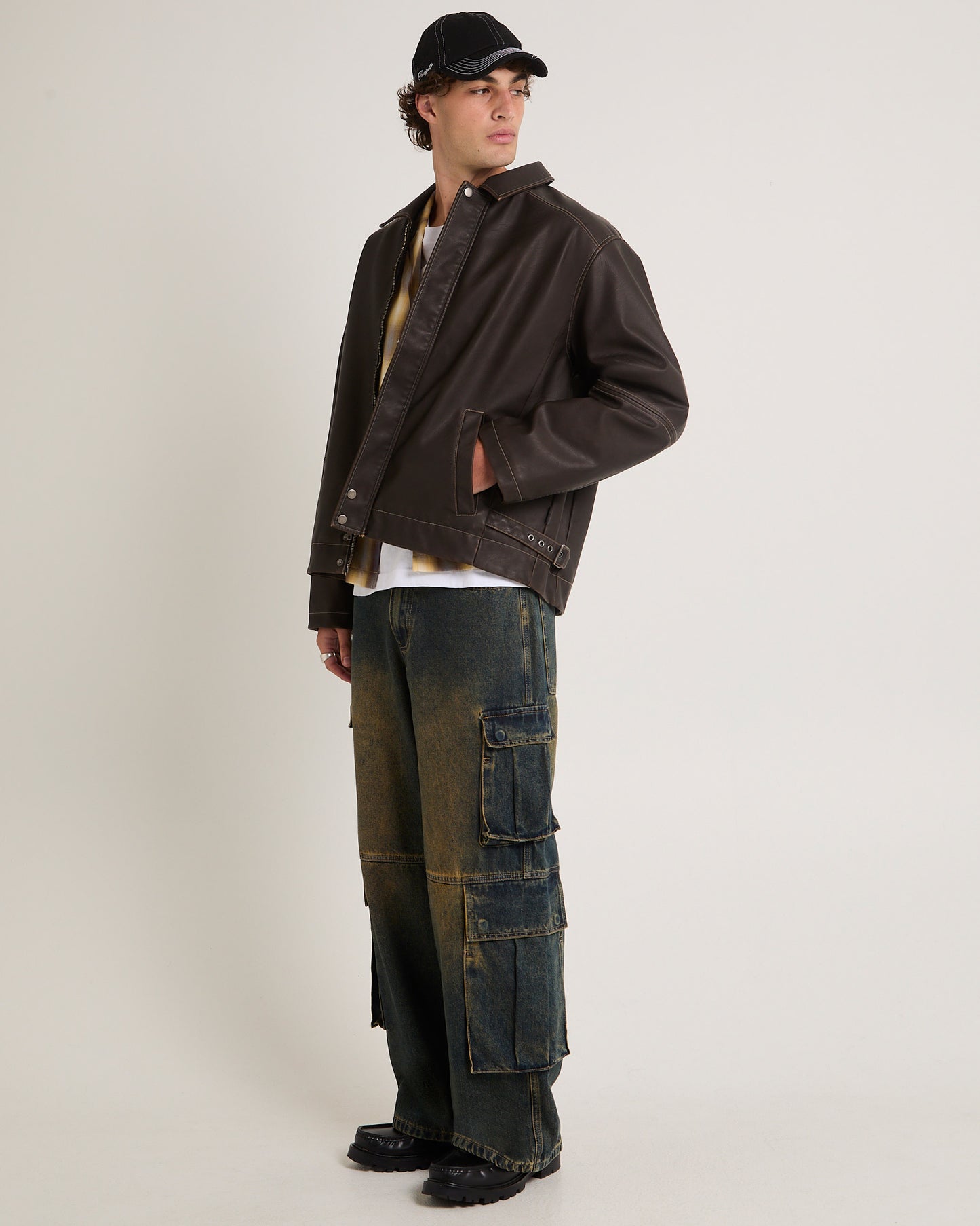 Corp PU Leather Jacket