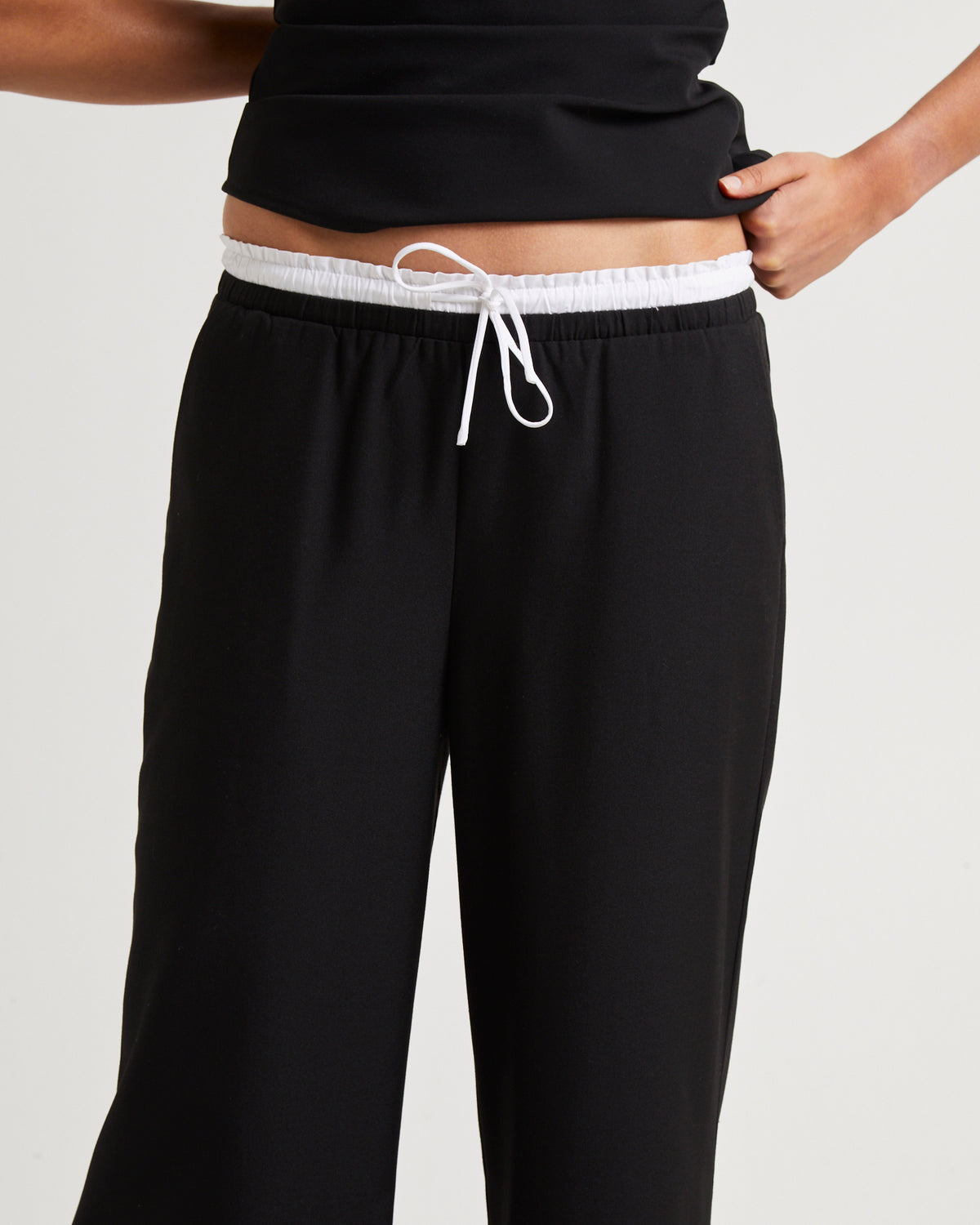 Celine Contrast Boxer Pant BLACK