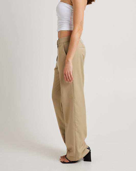 Sloane Tailored Mid-Rise Pant KELP
