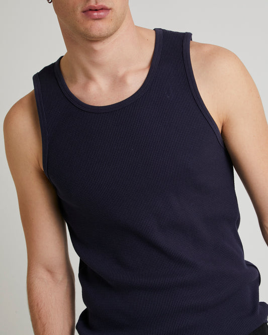 Waffle Singlet NAVY