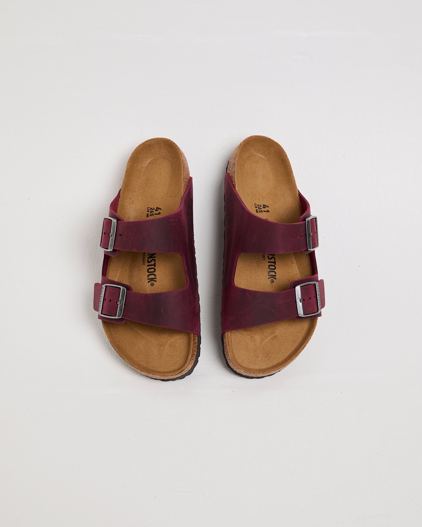 Arizona Oiled Leather Sandals Zinfandel