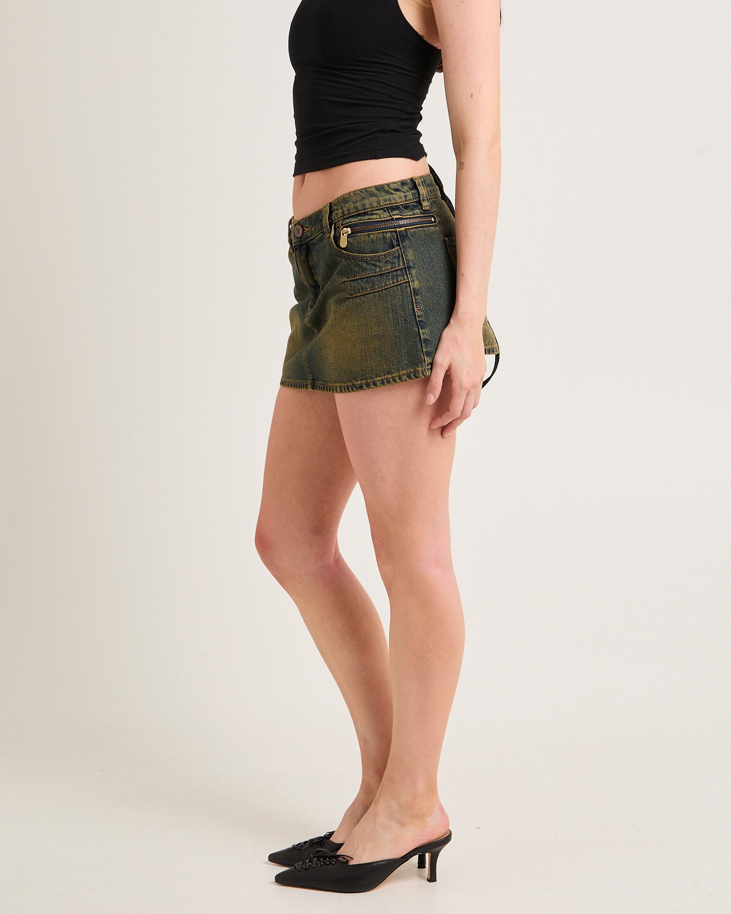 99 Low Denim Skirt Xena