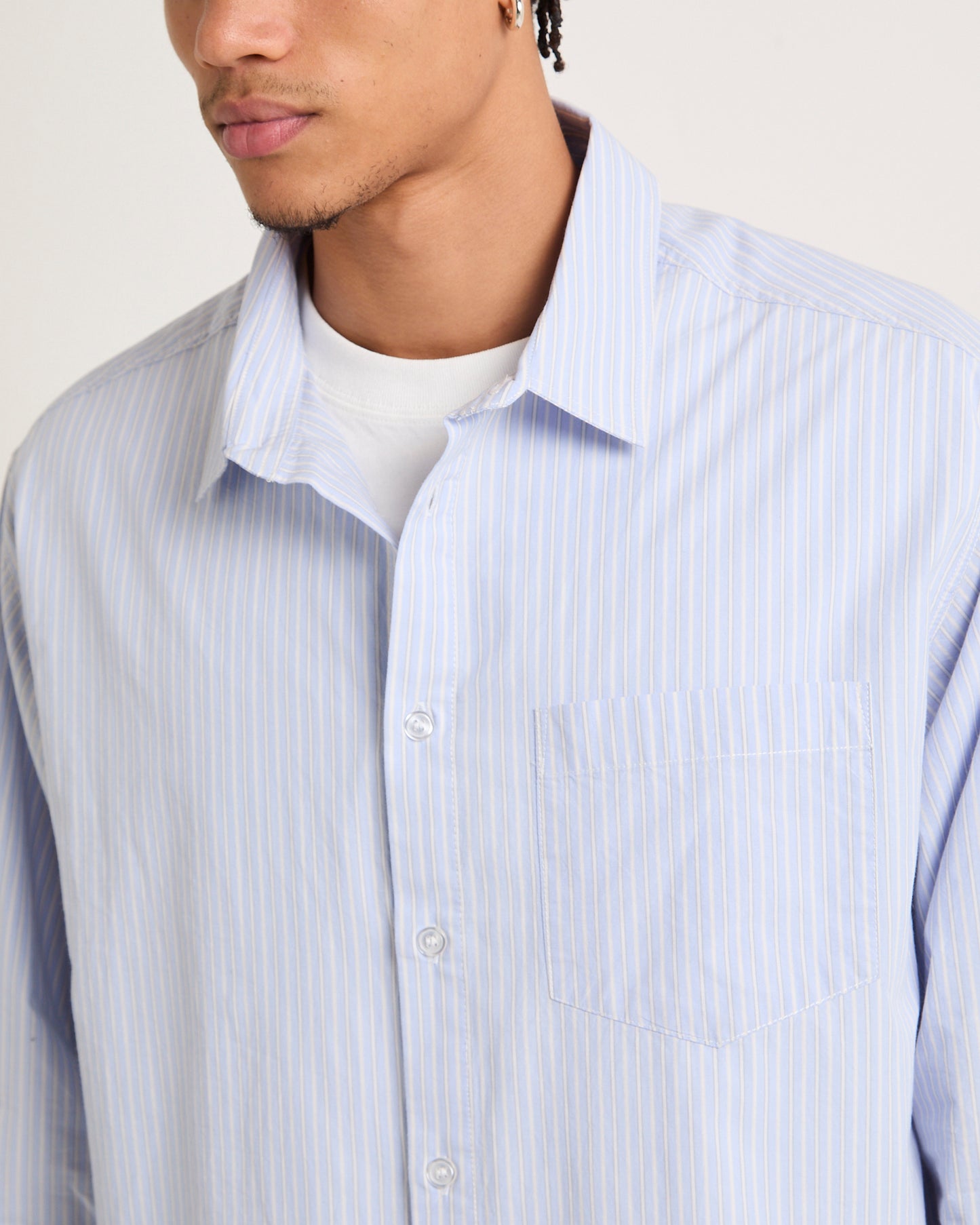 Murphy Stripe Poplin Long Sleeve Shirt