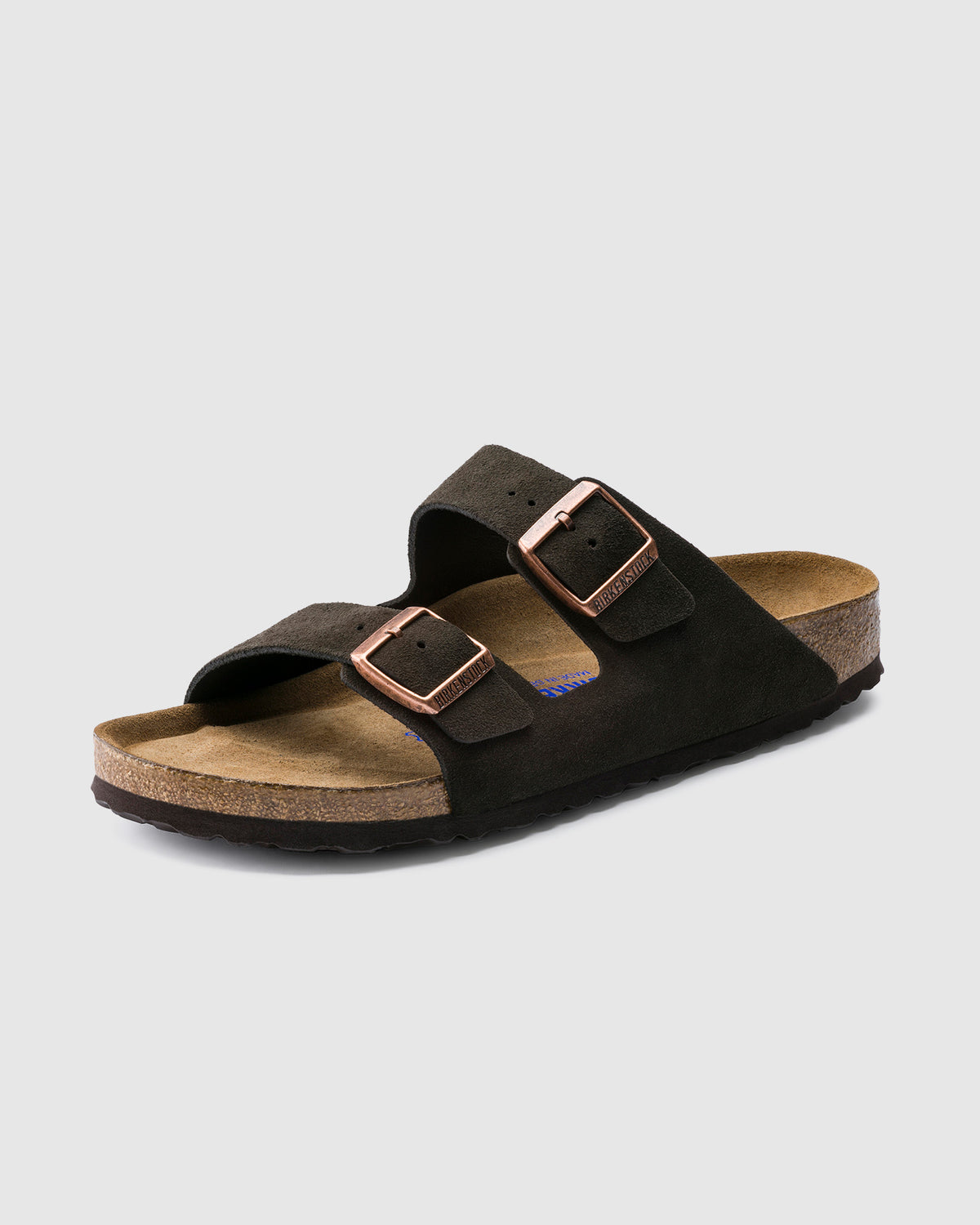 Arizona Soft Foot Bed Suede Leather Sandal MOCCA