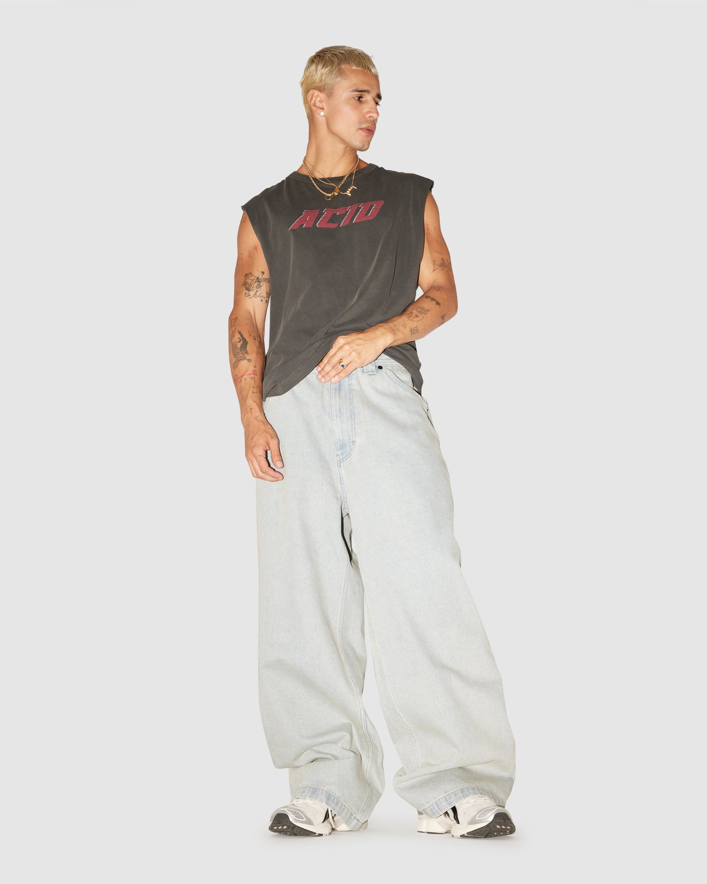 A7 Mega Baggy Denim Jeans Wayne