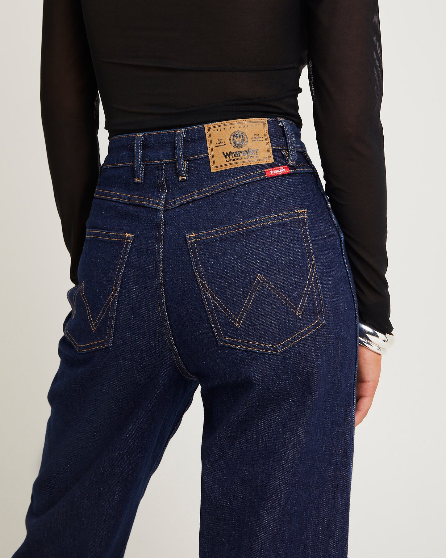 Hi Bells Flared Denim Jeans Highway Black