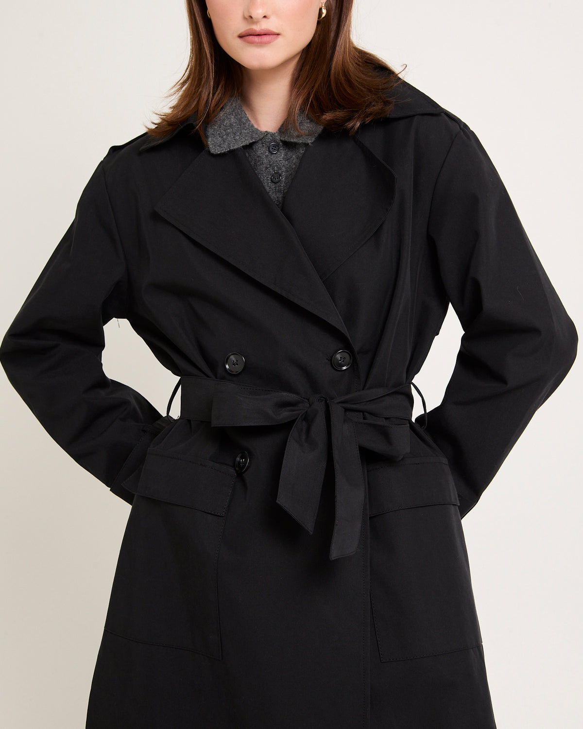 Tanya Trench Coat BLACK