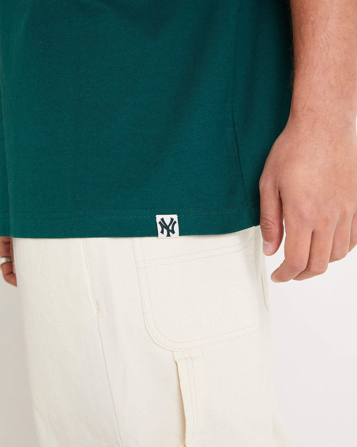 New York Yankees Script Boxy T-Shirt Deep Emerald