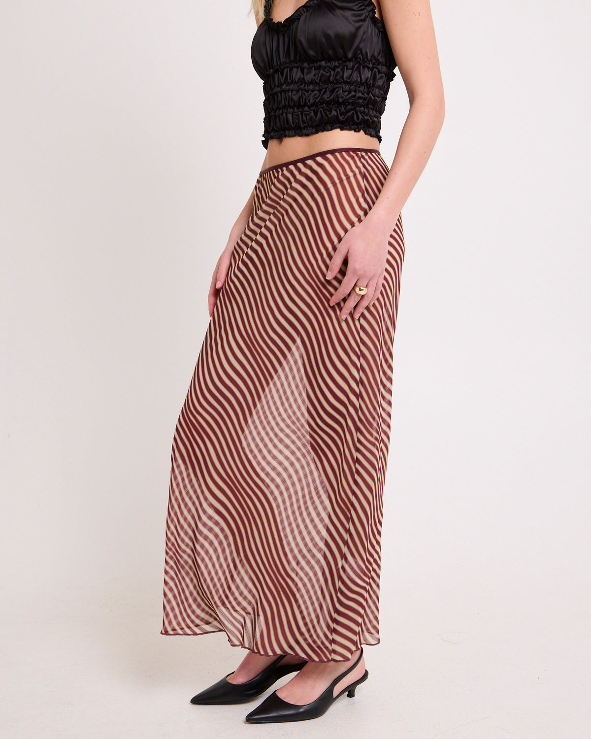 Celly Sheer Maxi Skirt