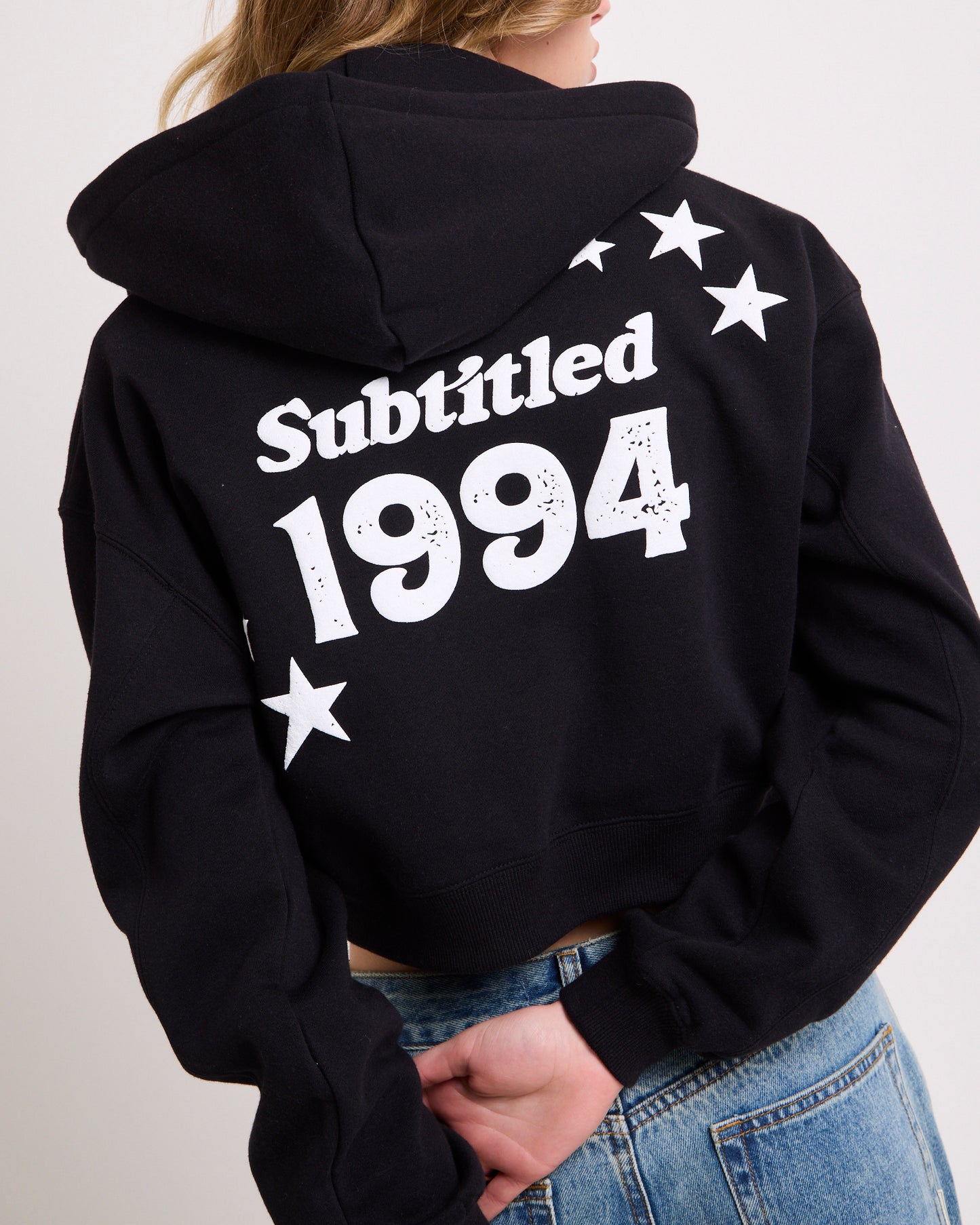Stargazer Cropped Zip Hoodie