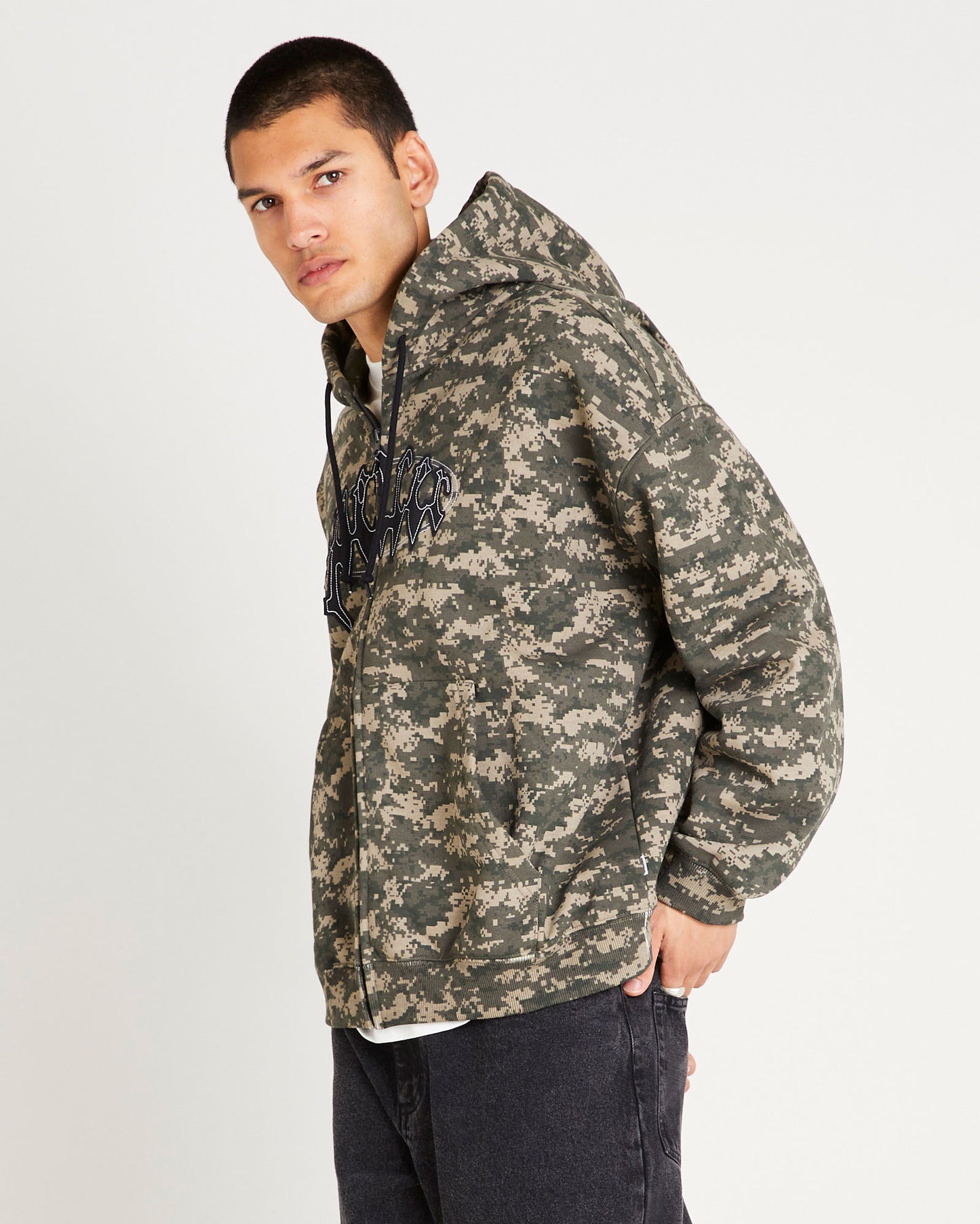 Nichols Camo Zip Hoodie
