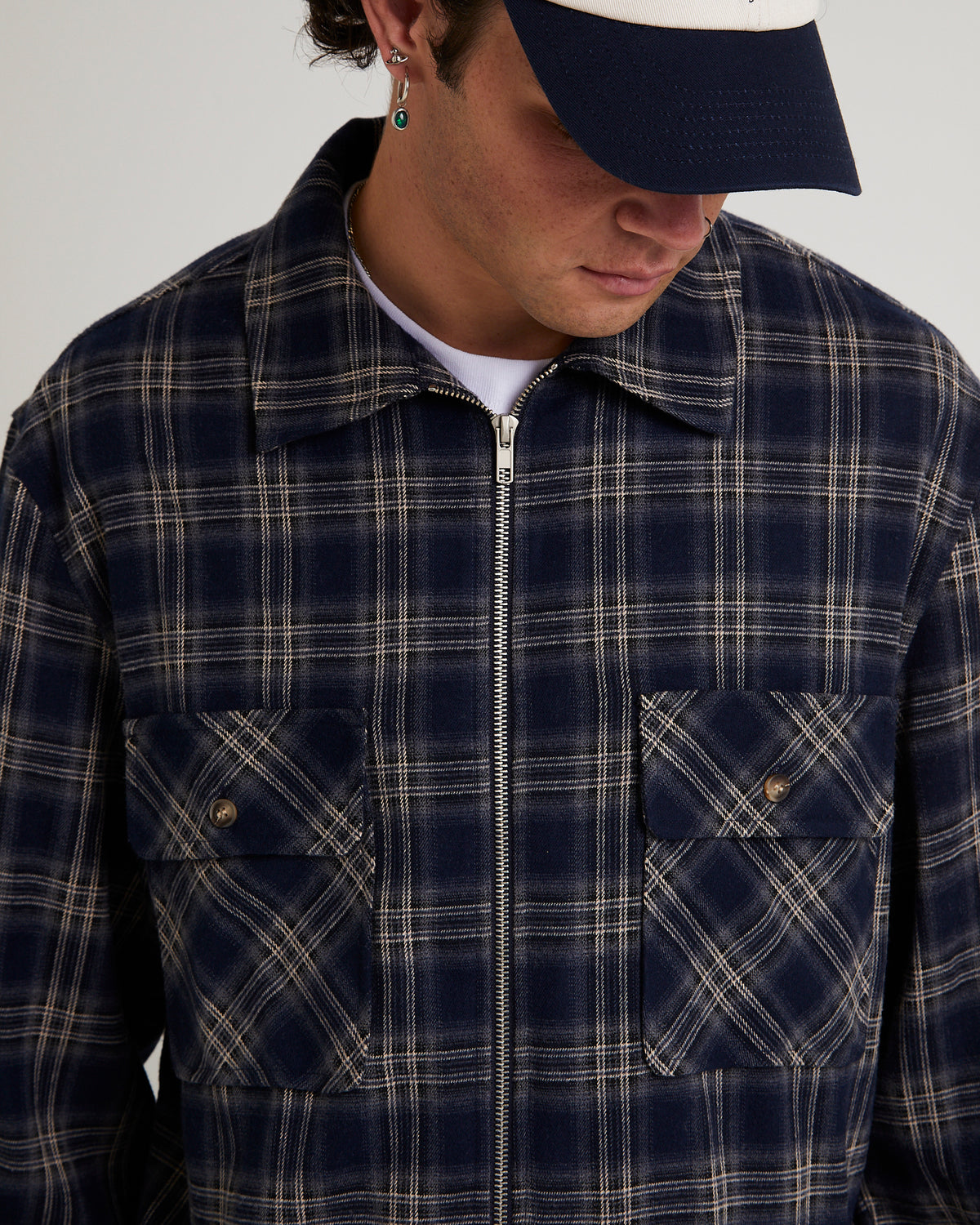Maker Zip Up Long Sleeve Shirt