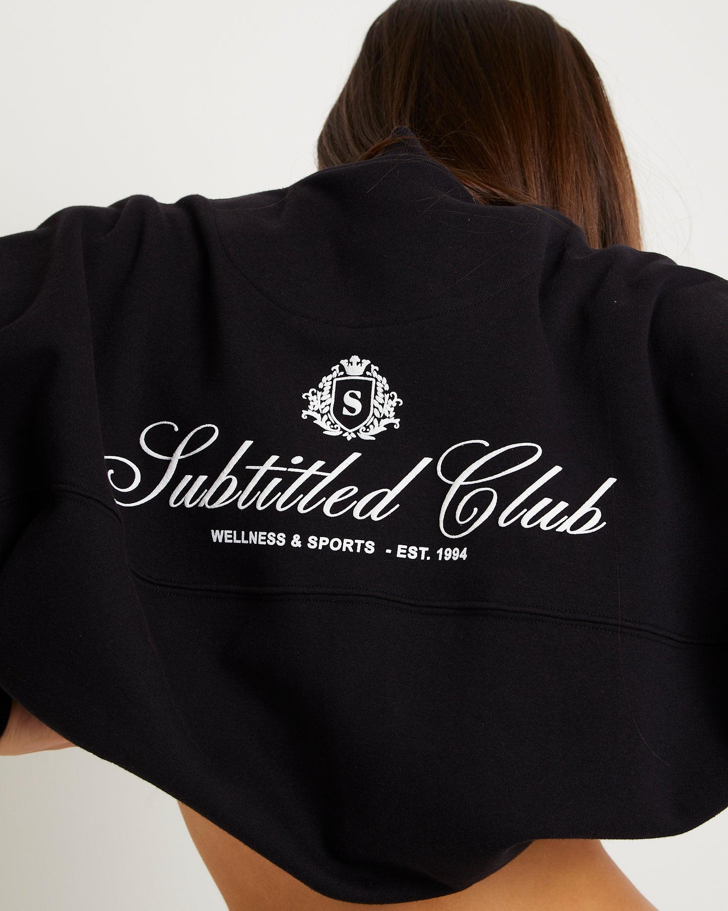 Subtitled Wellness Club Bomber Jacket