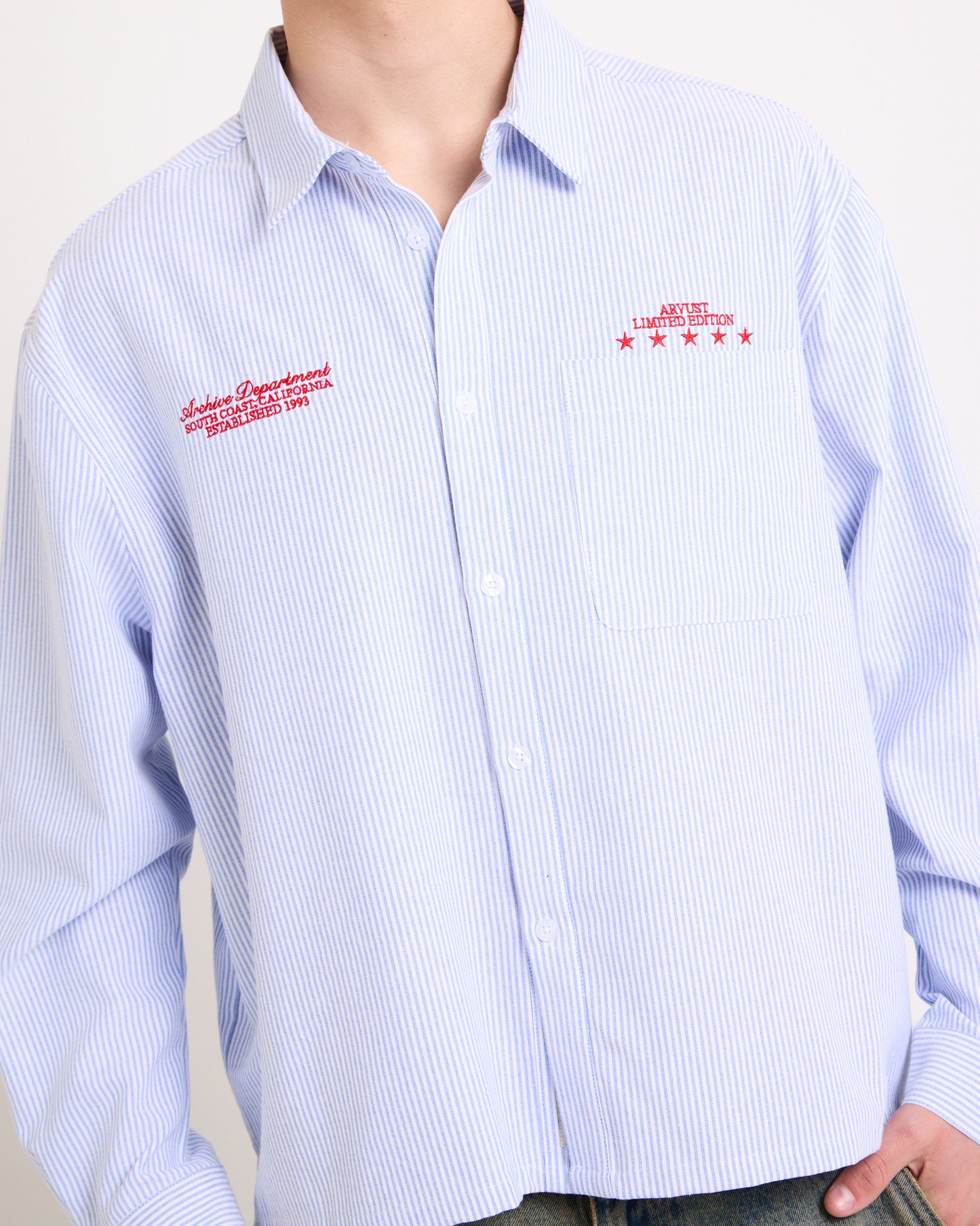 Archive Long Sleeve Cropped Shirt