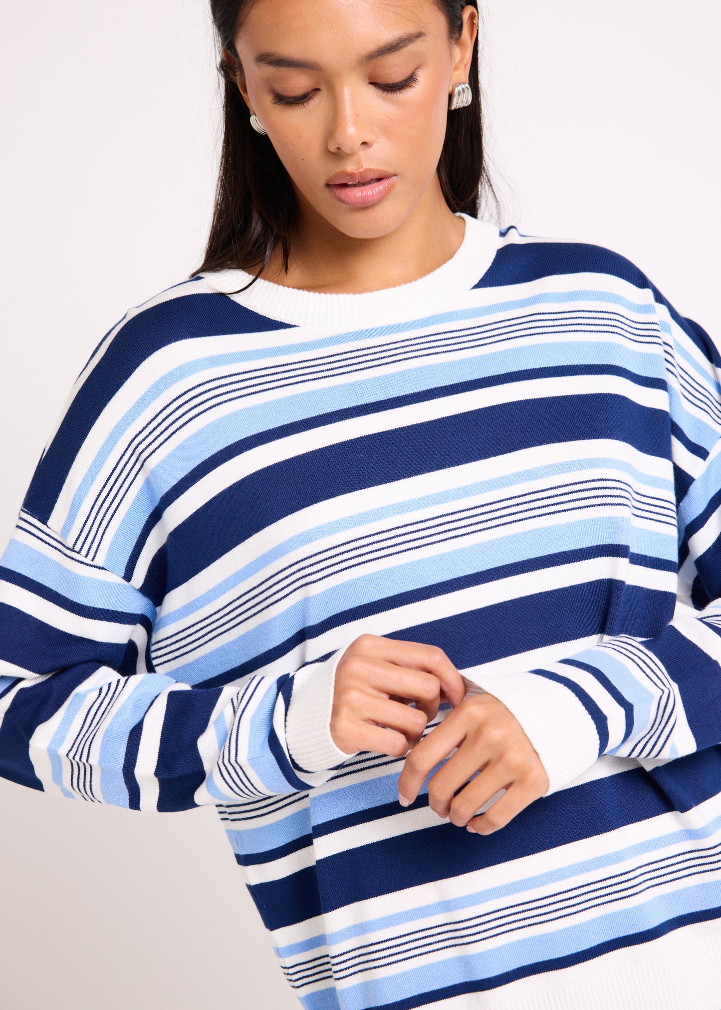 Chiara Stripes Oversized Knit Top