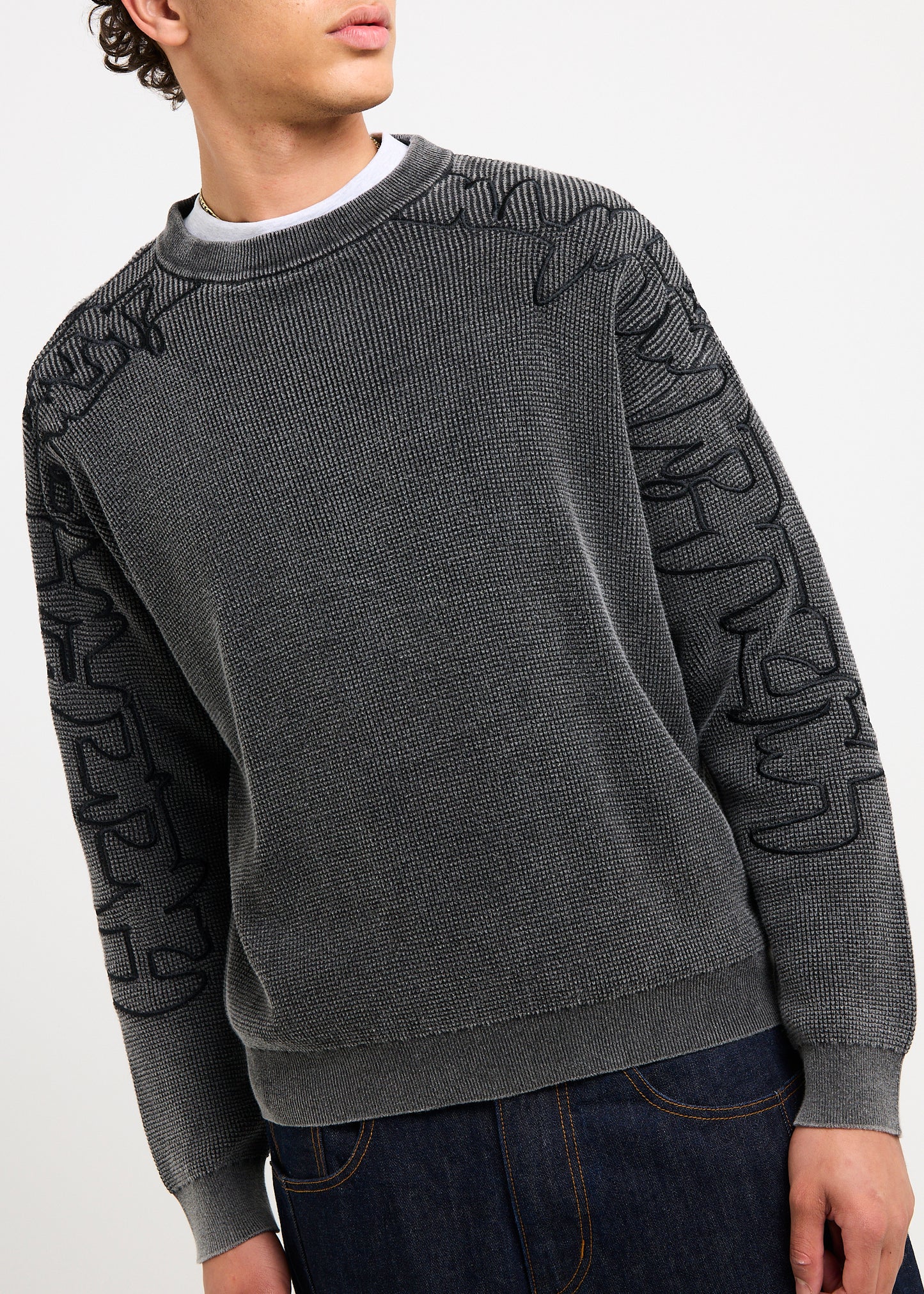 Scrawl Waffle Knit Jumper