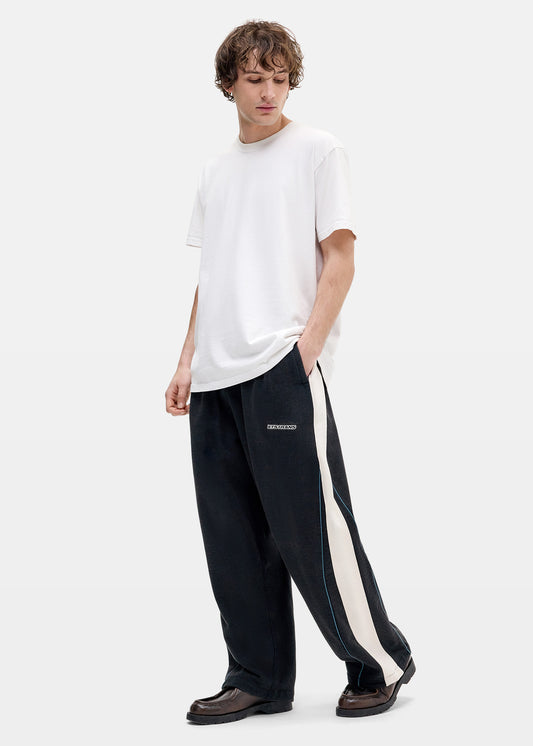 IF Panelled Harri Baggy Joggers BLACK-001