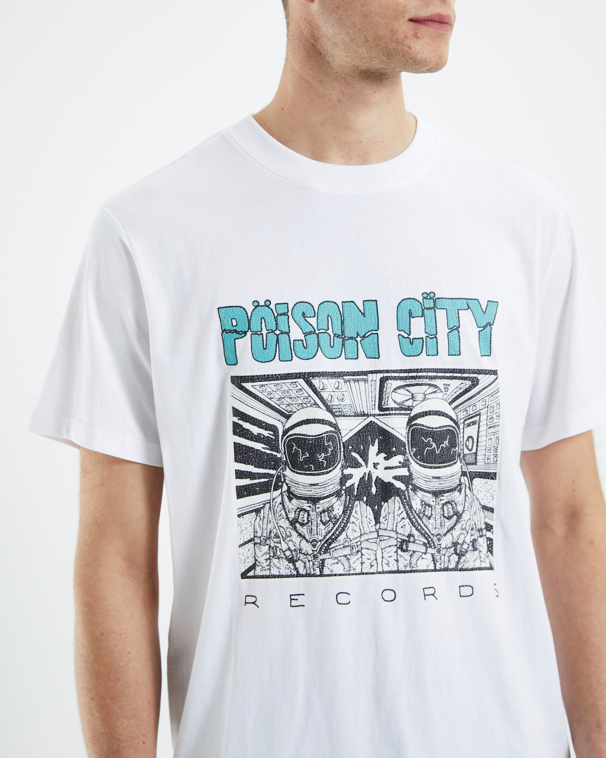 Poison City Band T-Shirt White WHITE