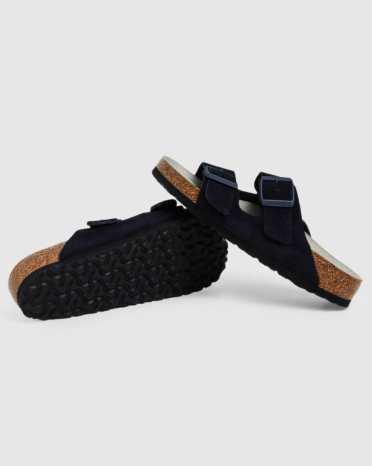 Arizona Regular Suede Leather Sandals Midnight Navy NAVY