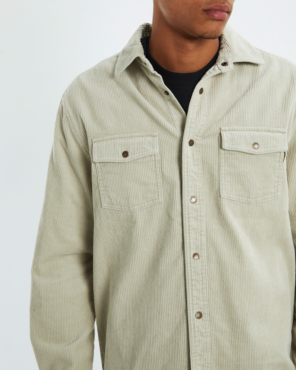 Cassian Long Sleeve Overshirt Tan TAN