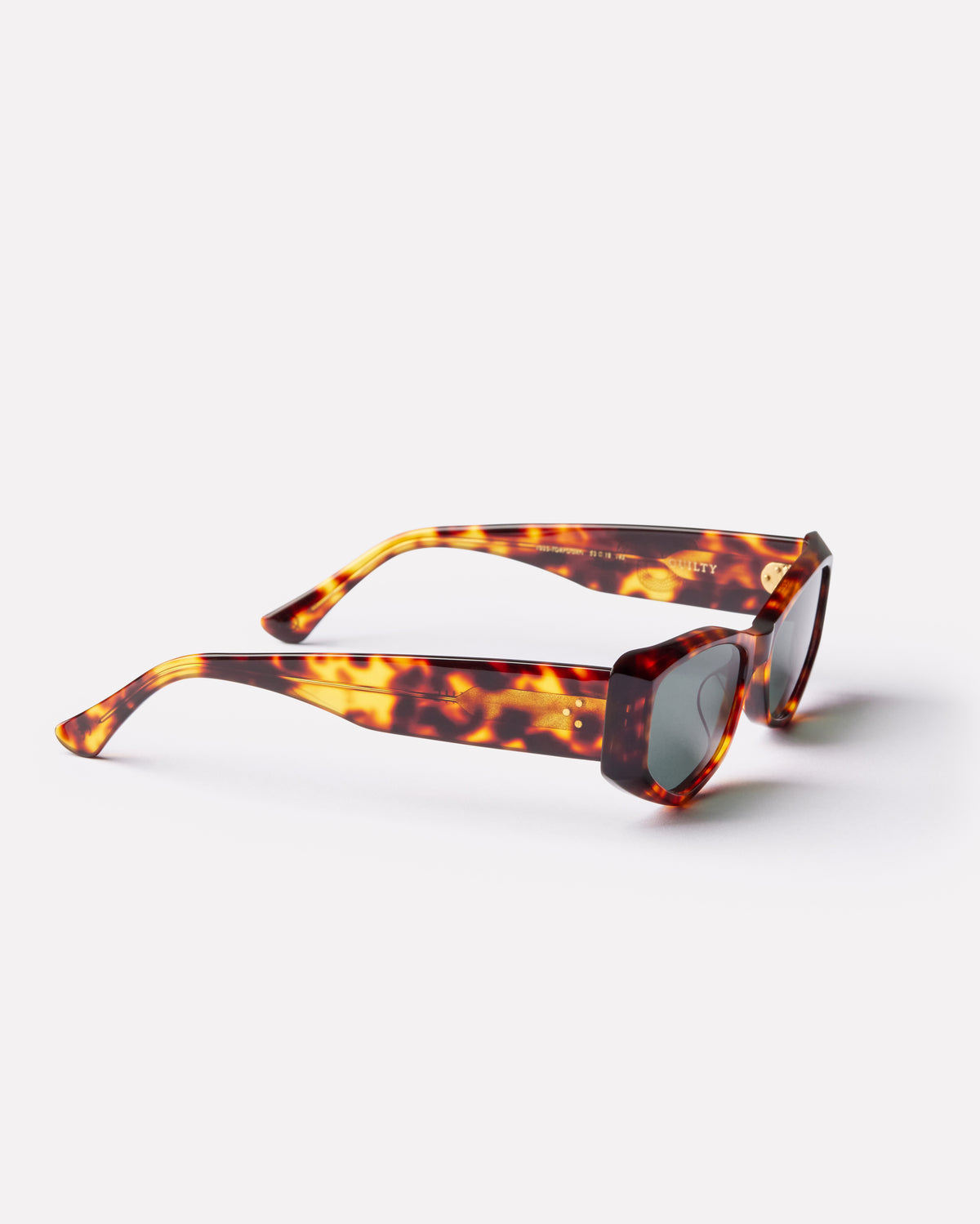 Guilty Sunglasses Tortoise Polished / Green