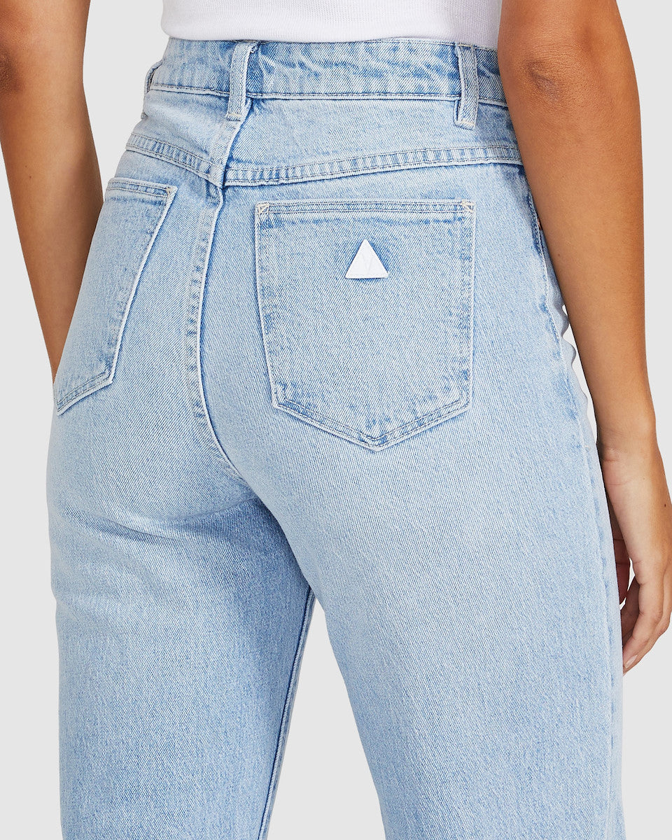 94 High Straight Jeans Gina Ripped Blue