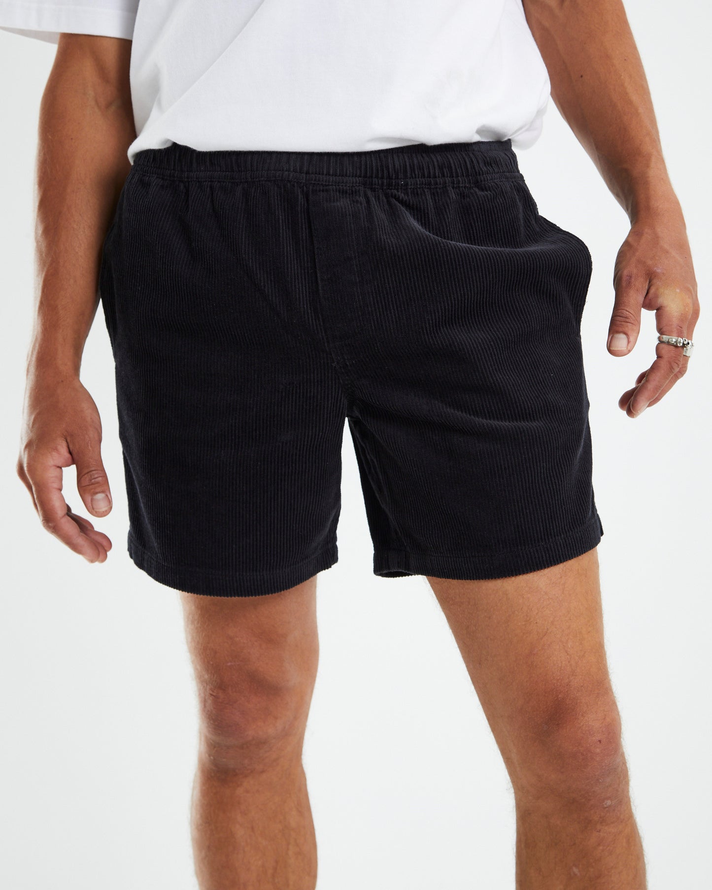 Bedford Cord Shorts Black