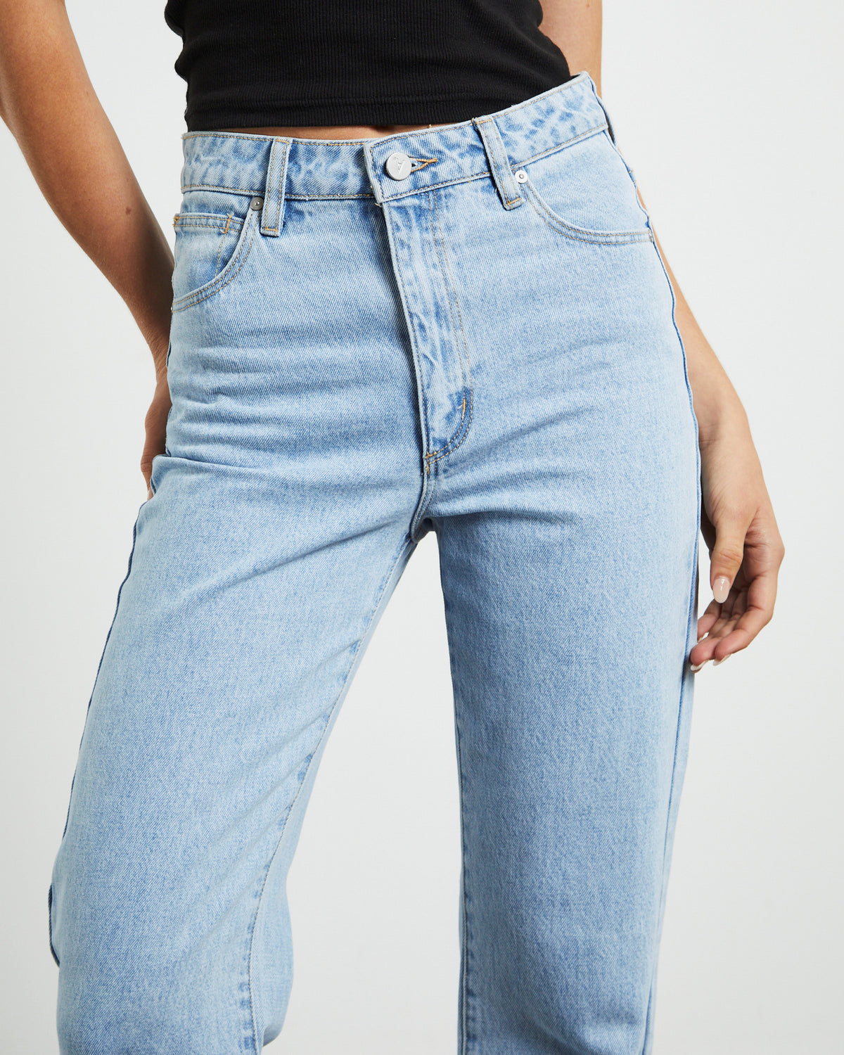 High Straight Petite Denim Jeans Walkaway Blue WALKAWAY