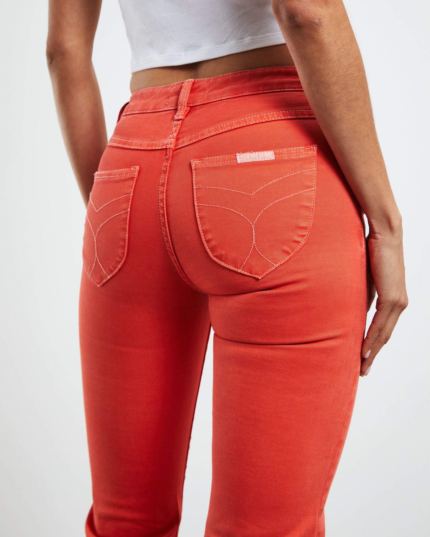Sailor Low Flare Jeans Scarlet Coral