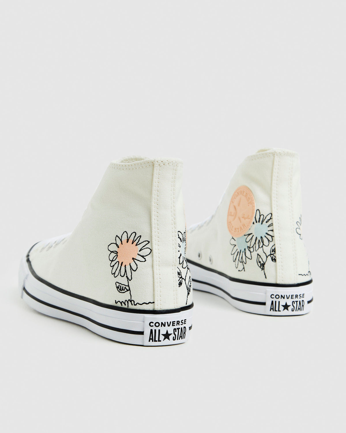 Chuck Taylor All Star Hi Top Sneakers Summer Florals White