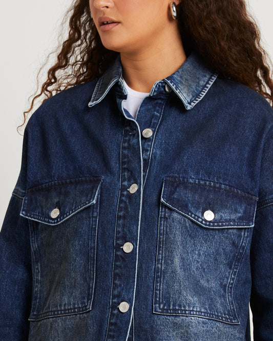 Baker Denim Over Shirt DIRTY BLUE TINT
