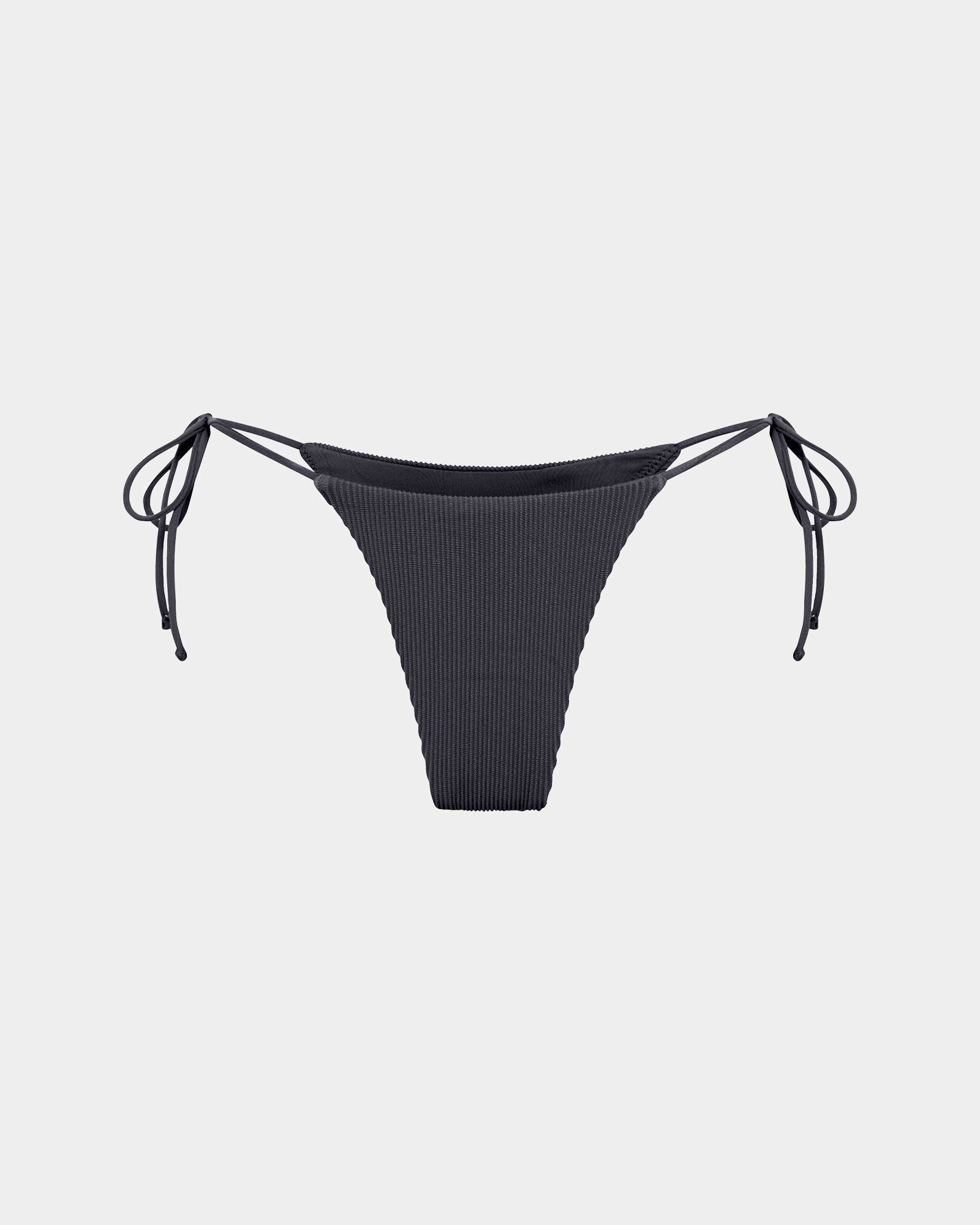Rib Skinny Strap Tie Side Bikini Bottom – General Pants Co.