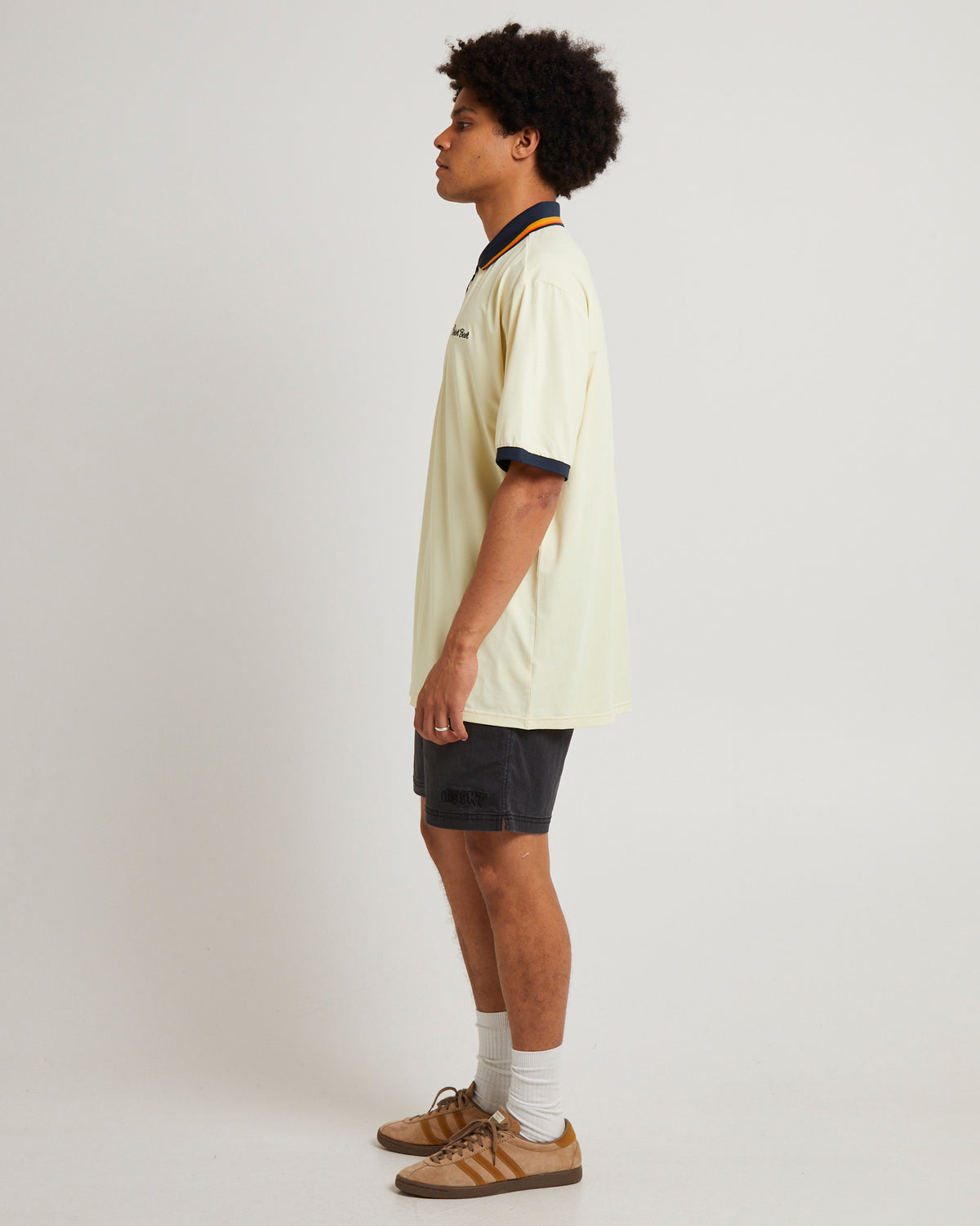 Golf Polo BB Golf Script Shirt CREAM/NAVY