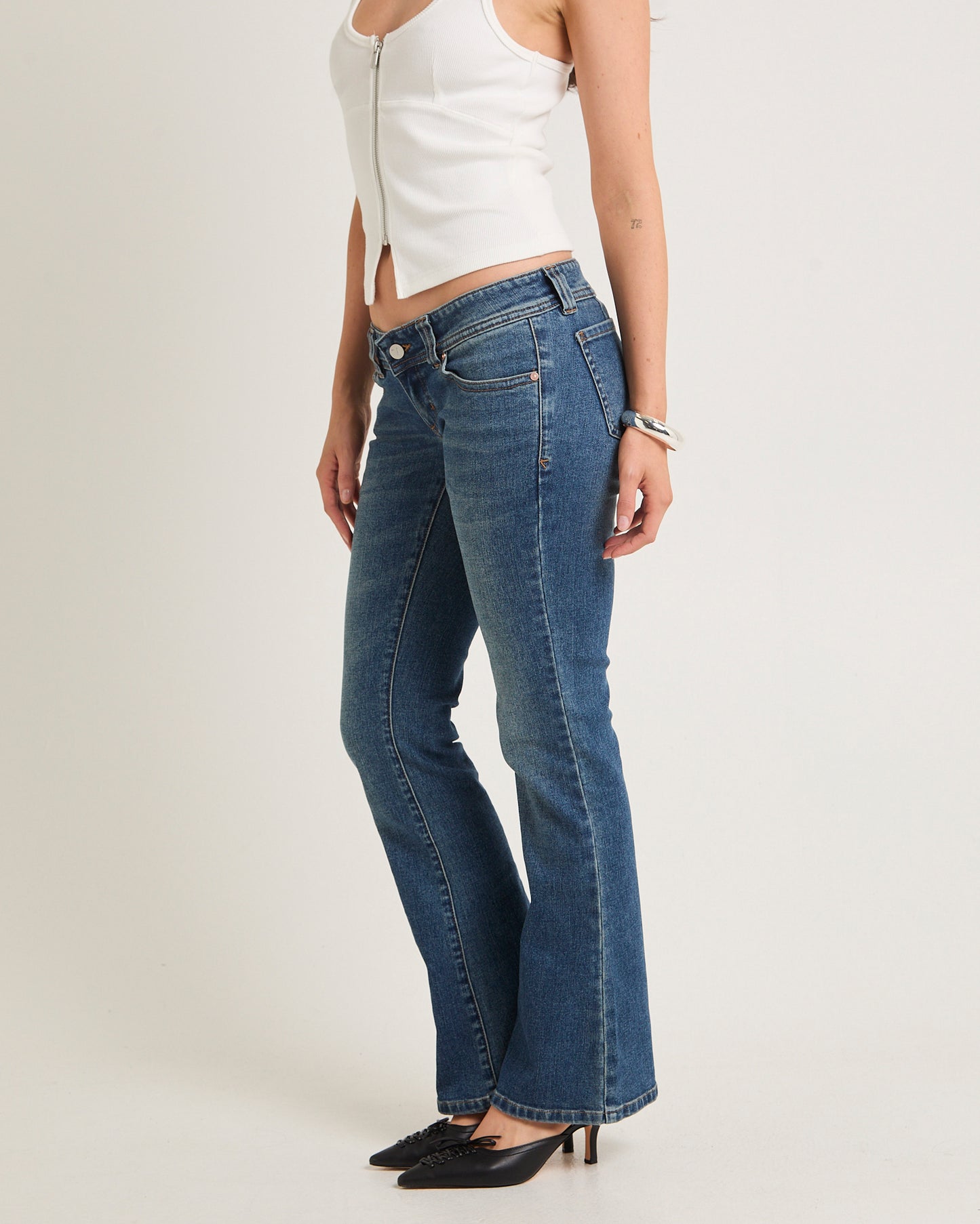 00 Super Low Kick Denim Jeans Petra
