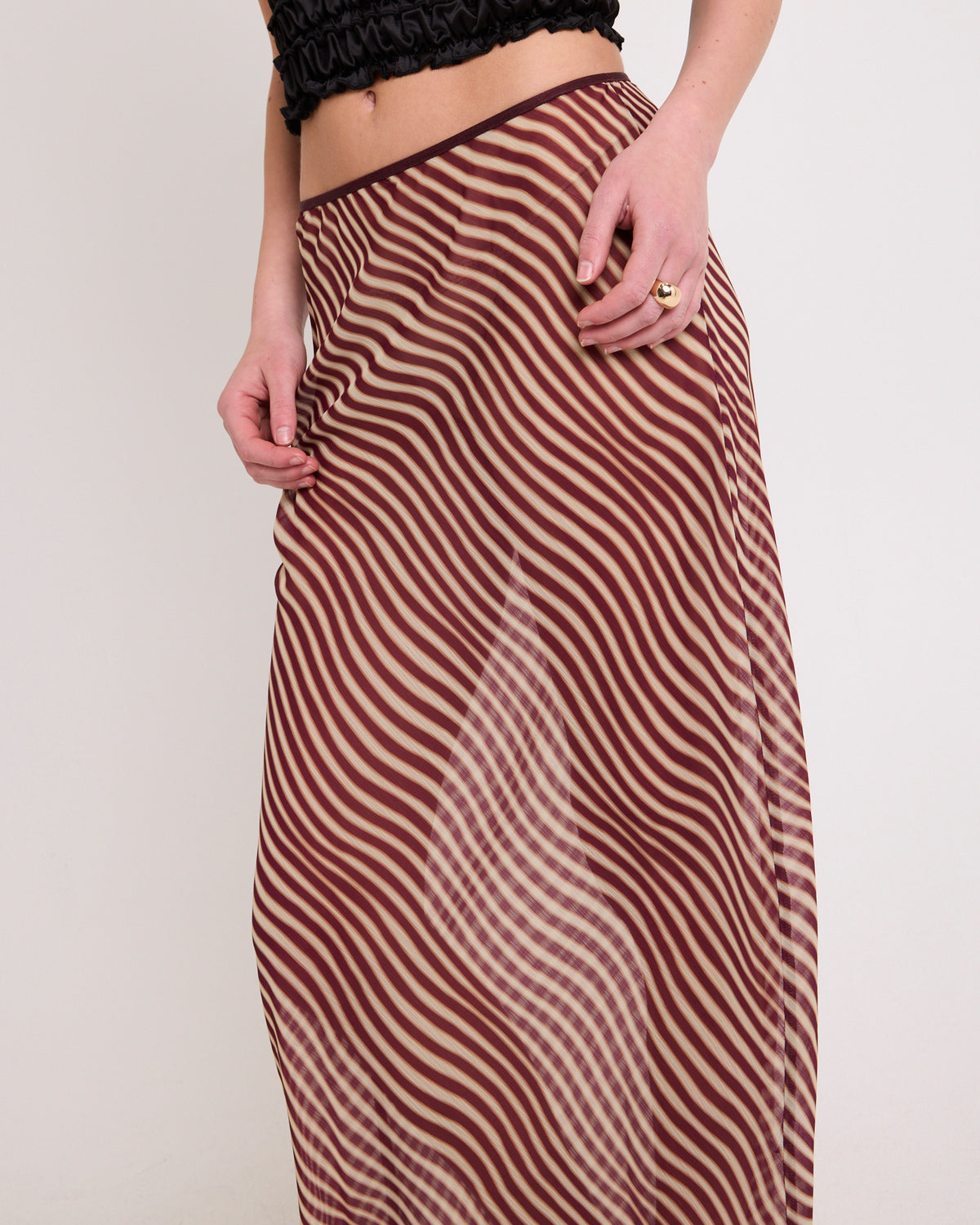 Celly Sheer Maxi Skirt