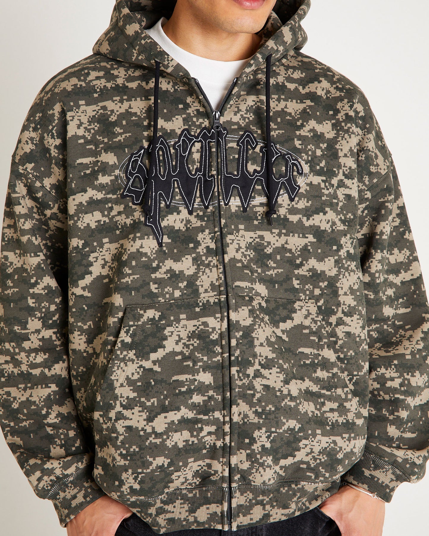 Nichols Camo Zip Hoodie
