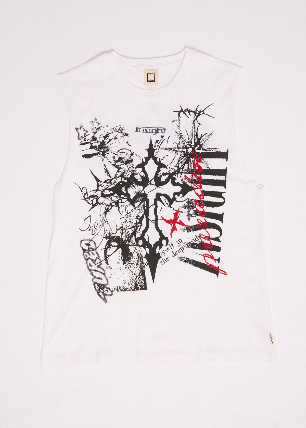 Chalice Muscle Tank WHITE