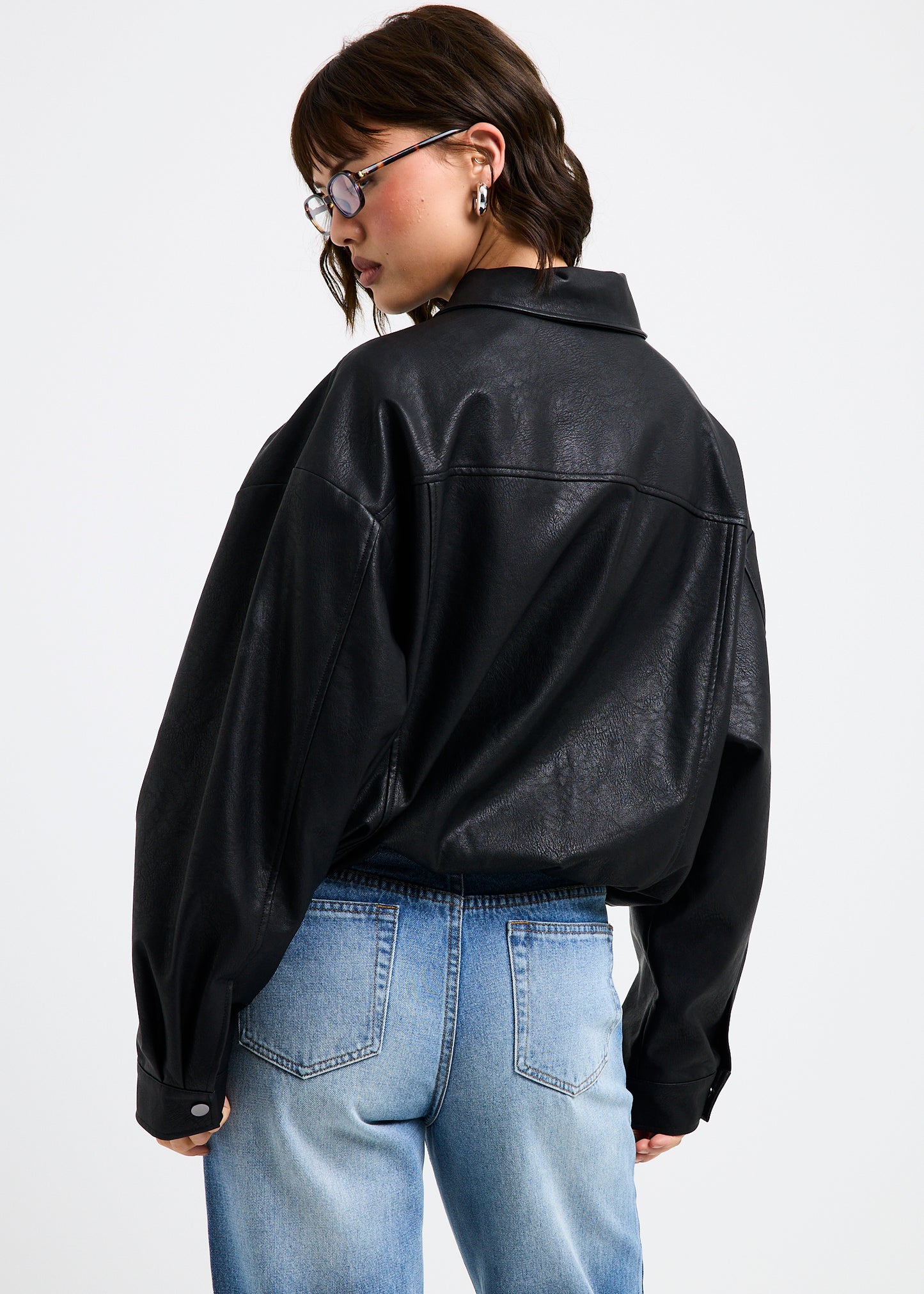 Jen Oversized Patch Pocket Jacket