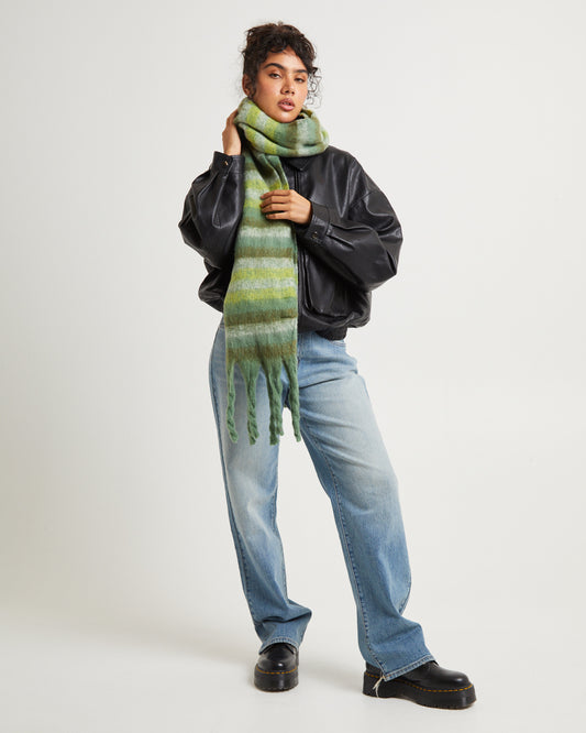 Fuzzy Scarf GREEN